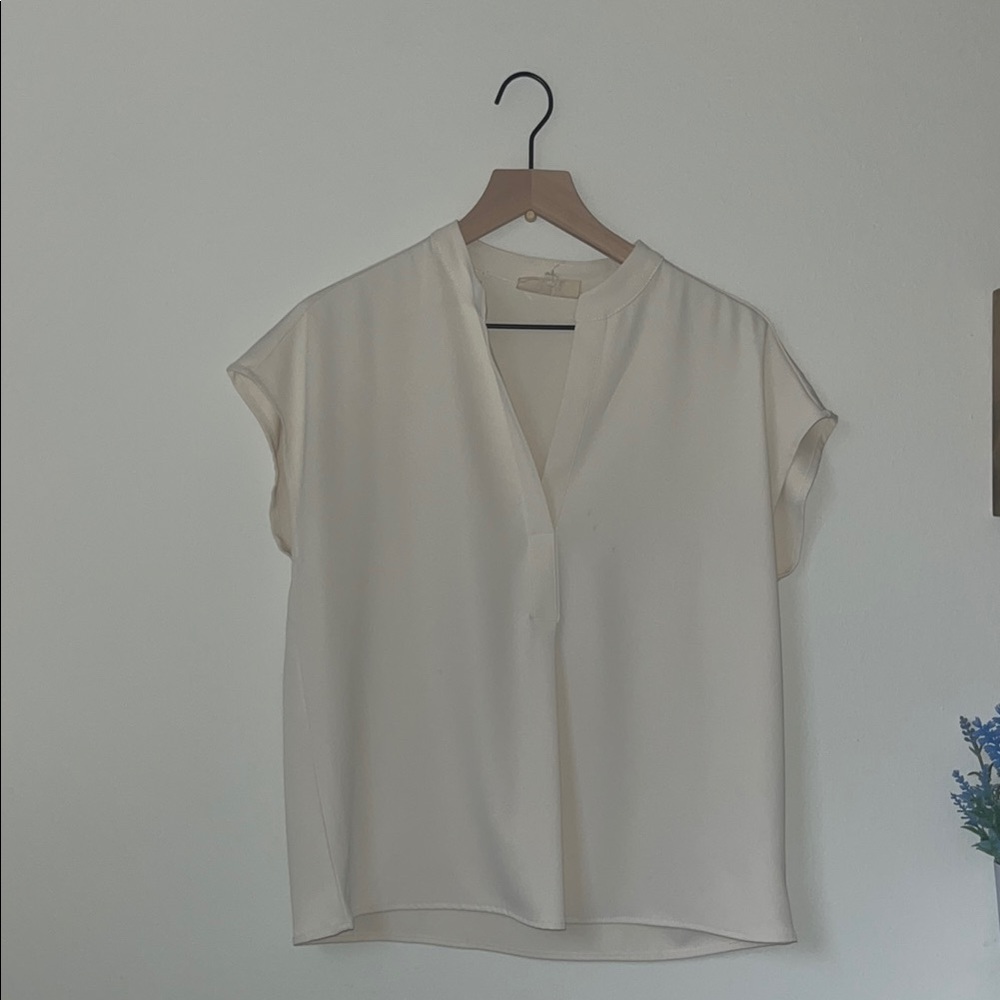 Elegant Cream Women's Top